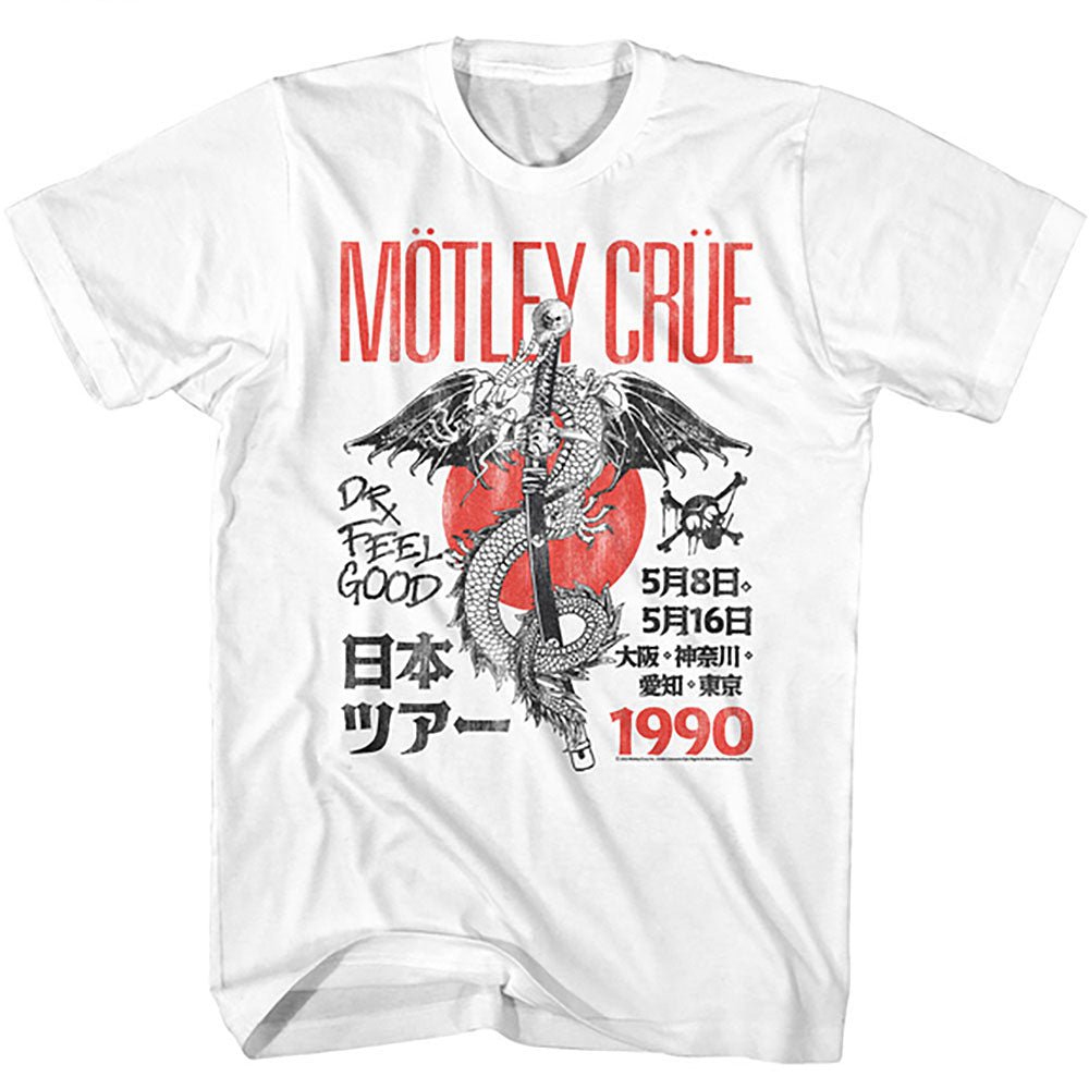 MOTLEY CRUE モトリークルー (来日 40周年 ) - JPN TOUR 90 / Tシャツ / メンズ - PGS